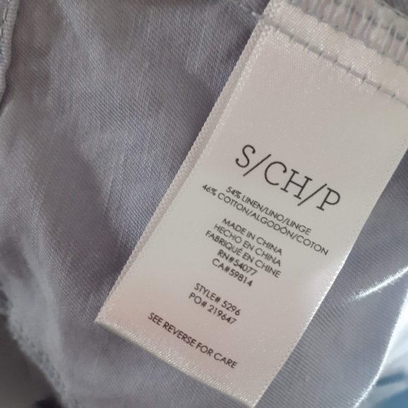 CABI Linen blend ESSENTIAL LAVENDER RUSSIAN BELTED TRENCH COAT S, measured - Picture 8 of 10